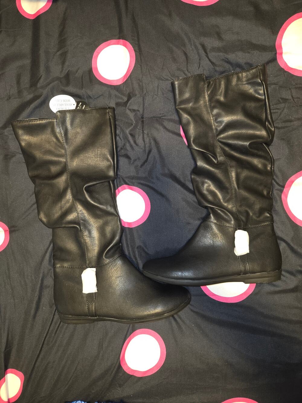 Gloria Vanderbilt\ London Fog Collection Black Knee High Boots Size 8 1/2M